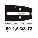 Guide ozaki 50 cm 3 / 8 1. 5mm