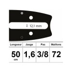 Guide ozaki 50 cm 3 / 8 1, 6mm