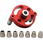 Guide de per�age, gabarit de centrage vertical pour tourillons, douilles de per�age 3 / 4 / 5 / 6 / 7 ...