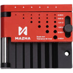 Guide de per�age horizontal pour tige ronde, centreur et positionneur de foret, pour la construction ...