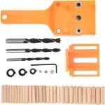 Guide perceuse trous goujon bois, gabarit tourillon perage cheville bute parallle goujonnage taille ...