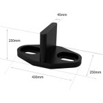 Guide porte galandage 4 pcs guide de plancher porte coulissante bas de porte de grange coulissante guide ...