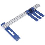 Guide de scie circulaire en alliage d'aluminium pour le travail du bois, guide de coupe de 0 � 65 cm