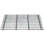 Grille gratte pieds en acier galvanis 60 x 30 cm