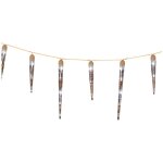 Guirlande 32 stalactites 48 led blanches 4, 65 m