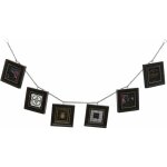 Cadres photo flower, 6 pi�ces, noir