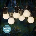 Guirlande guinguette 10m blanc - guirlande electrique exterieur 10 bulbes blancs - guirlande guinguette ...