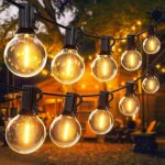 Guirlande guinguette ext�rieur 30m, guirlande lumineuse exterieure avec 50 + 2 g40 led ampoules ip45 ...