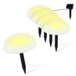 Lot 5 balises solaires fishtec demi - sph�res � planter