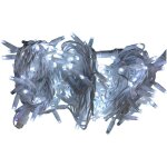 Guirlande led 12m blanc froid c�ble blanc capsule transparente 220v led d�corative - jandei