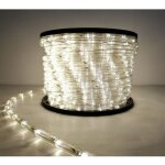 Guirlande led 220v 50m ip44 recoupable - blanc chaud - silamp