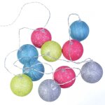 Guirlande lumineuse 10 lampions multicolore