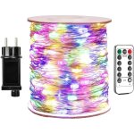 Guirlande lumineuse 100 m 1000 led fil de cuivre argent tanche intrieur / extrieur avec tlcommande, ...
