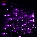 Guirlande lumineuse � 96 led en forme de stalactites de no�l, 3, 5 m�tres, 8 modes, rideau de guirlandes ...