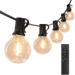 Guirlande lumineuse d'ext�rieur de 30 m - 50 ampoules + 2 led g40 de rechange de 30 m, 24 v, t�l�commande, ...
