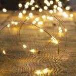 Guirlande lumineuse ext�rieure solaire 300 led blanc chaud l. 30m cuivre - feeric lights & christmas