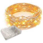 Guirlande lumineuse féerique 10m led, lampe à fil de cuivre alimentée par batterie étanche pour la décoration ... Guirlande lumineuse féerique 10m led, lampe à fil de cuivre alimentée par batterie étanche pour la décoration ...