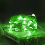 Guirlande lumineuse en fil de cuivre aliment�e par batterie pour chambre, f�te, festival, etc. (3 m�tres, ...