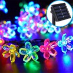 Guirlande lumineuse à fleurs, solaire, 7 m, 50 led, à brancher, pour sapin de noël, pâques, décoration ... Guirlande lumineuse à fleurs, solaire, 7 m, 50 led, à brancher, pour sapin de noël, pâques, décoration ...