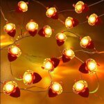 Guirlande lumineuse gland d'automne, 5 m, 50 led, dcoration d'automne, guirlande lumineuse  led, guirlande ...