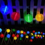 Guirlande lumineuse lampe solaire exterieur jardin, bawoo 30 led lampe lampion d�coration no�l guirlande ...