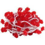 Guirlande lumineuse de lanterne rouge, lanterne chinoise guirlande lumineuse coque en pvc pour les cours ...