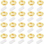 Guirlandes lumineuses led batterie, 20 pi�ces 1m 10 leds guirlandes lumineuses en fil de cuivre pour ...