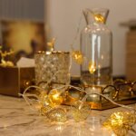 Guirlande lumineuse led coeur - 1. 5m usb - 10 coeurs blanc chaud - dcoration chambre fille, mariage, ...