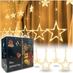 Guirlande lumineuse led pour sapin de no�l, guirlande lumineuse blanc chaud pour fen�tres, rideau lumineux ...