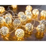 Guirlande lumineuse marocaine, 20 led argent globe lumi�res avec pour mariage, anniversaire, no�l, int�rieur ...