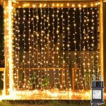 Guirlande lumineuse de nol 3 m x 3 m, 300 led, avec transformateur, minuterie, 8 modes, tanche, pour ...