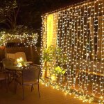 Guirlande lumineuse de nol  300 led avec tlcommande,  brancher sur un rideau, pour extrieur, fentre, ...