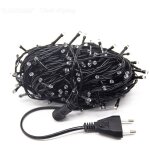 Guirlande lumineuse de no�l ext�rieure de 20 m�tres compos�e de 200 led � lumi�re blanche froide, id�ale ...