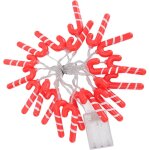 Guirlande lumineuse de nol en forme de j avec 20 led en forme de canne  sucre pour dcoration de chambre, ...
