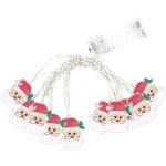 Guirlande lumineuse de nol pre nol 10 pieds 20 led, ip20 tanche  piles, blanc chaud, dcorations ...