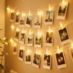 Guirlande lumineuse photo, 10m 80leds guirlande photo avec 800 photo clips, guirlandes lumineuses � piles ...