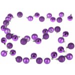 Guirlande lumineuse piles 40 led 40 boules de noël ip 44 8 effets d'éclairage violet Guirlande lumineuse piles 40 led 40 boules de noël ip 44 8 effets d'éclairage violet