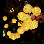 Guirlande lumineuse solaire 20 led 4, 8 m - guirlande lumineuse dcorative tanche pour patio, jardin, ...