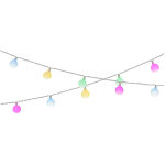 Guirlande lumineuse solaire rechargeable, 30 led, lumi�re multicolore, ip44, 2, 9 m