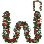 Guirlande de no�l 5m �clairage 100 led blanc chaud et boules de no�l telecommande