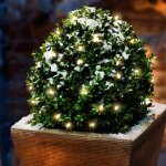 Guirlande solaire 24 leds blanc chaud