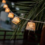Guirlande solaire et usb 10 grands lampions lumineux aurora