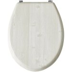 Abattant wc mdf compress� bois 43cm fjordy - bois