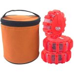 Groofoo ? gyrophare led orange puissant ? lampe stroboscopique 15 led ? modes clignotants sos ? alimentation ...