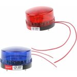 Gyrophare d'urgence led clignotant 220v 72mm - 2 pi�ces rouge / bleu �tanche abs + pc - lampe de signalisation ...