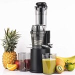 H. koenig extracteur de jus de fruit et legumes vertical compact 0, 8l inox gsx16, centrifugeuse vitamin ...