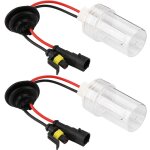 Gistuch - h1 6000k 100w 2pcs ampoules de rechange pour phares au xnon haute luminosit