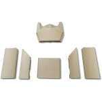 Kaminxpert - habillage de foyer pour poles  chemine 520t style de contura - vermiculite - 6 pices ...