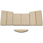 Kaminxpert - habillage de foyer pour po�les � chemin�e 57 ww de hark - vermiculite - 7 pi�ces