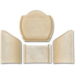 Habillage de foyer pour po�les � chemin�e 690t style de contura - vermiculite - 4 pi�ces